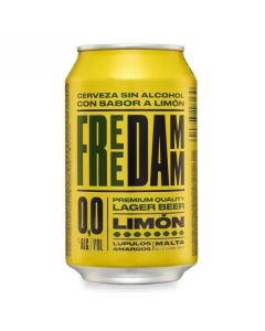 Cerveza Free Damm Lemon Sin Alcohol Lata 33Cl