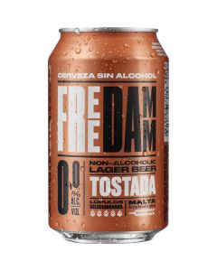 Cerveza Free Damm Tostada Sin Alcohol Lata 33Cl