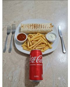 Menú Dürüm + Patatas fritas + Bebida Lata