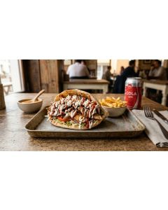 Menú Doner Pita + Patatas fritas + Bebida Lata