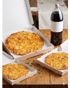 Men&uacute; 3: 3 Pizzas Medianas +  Bebida 2L