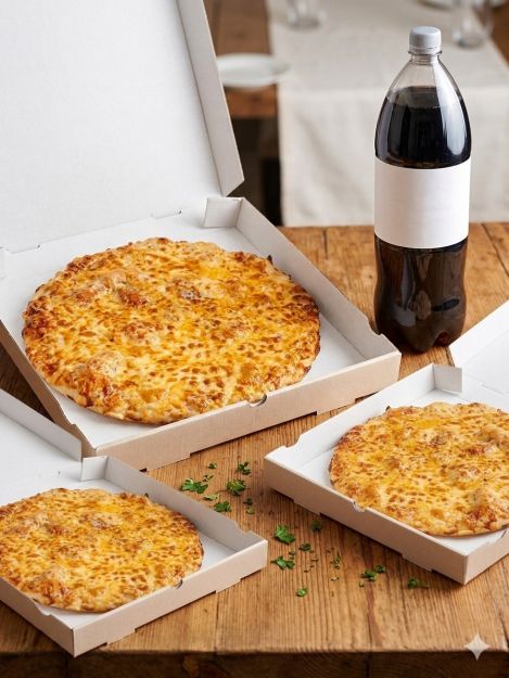 Menú 3 Pizzas Grandes +  Bebida 2L